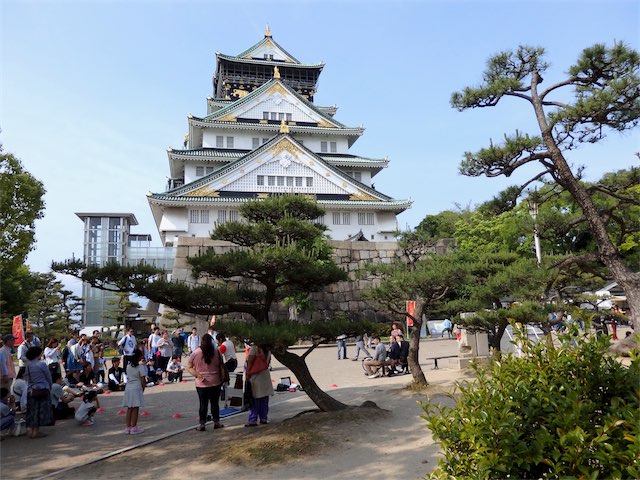 F:徳川の大阪城天守閣場所画像